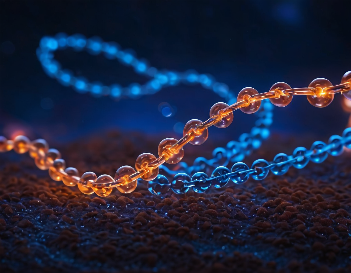 protein orange-blue